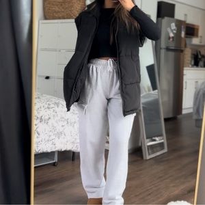 Oversized puffer vest